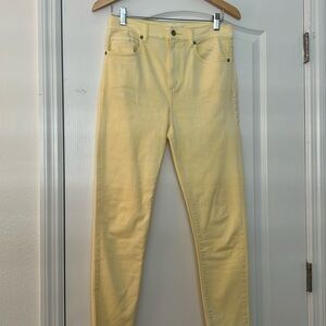 Loft buttery yellow jeans